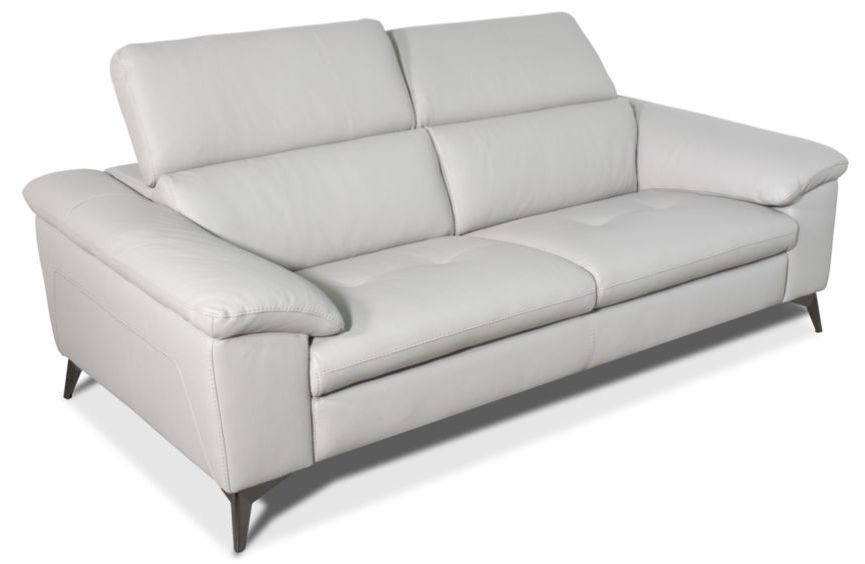 Iris Cream 2 Seater Sofa Real Leather