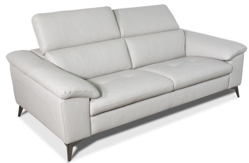 Iris Cream 3 Seater Sofa Real Leather