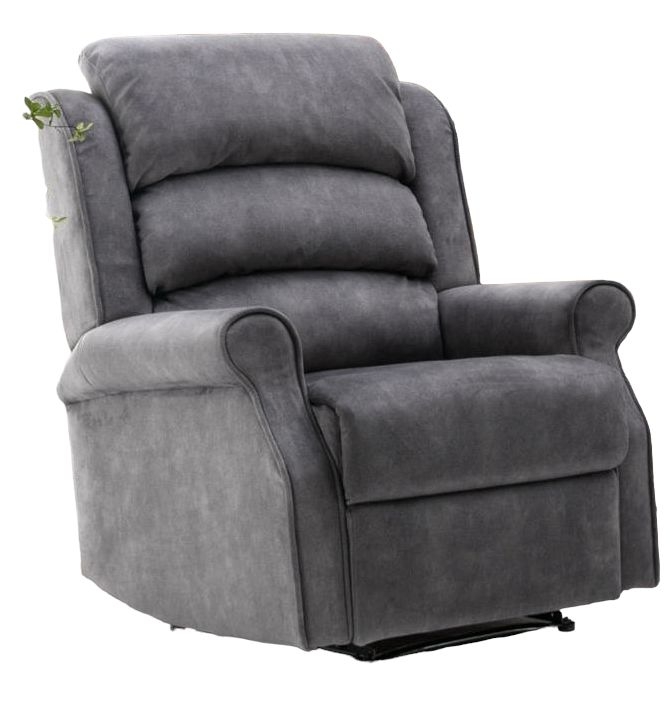 Penrith Grey Fabric Electric Recliner Sofa Chair