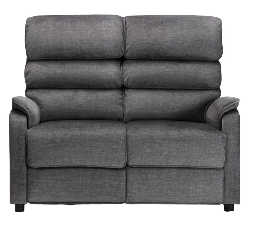 Savoy Grey Fabric 2 Seater Fixed Sofa
