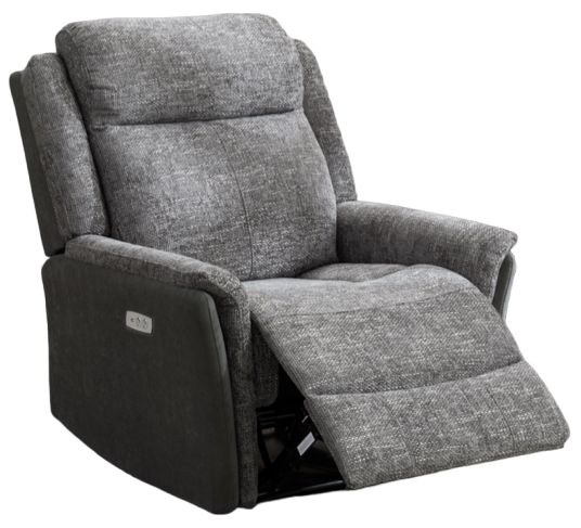 Treyton Fusion Grey Recliner Armchair Velvet Fabric