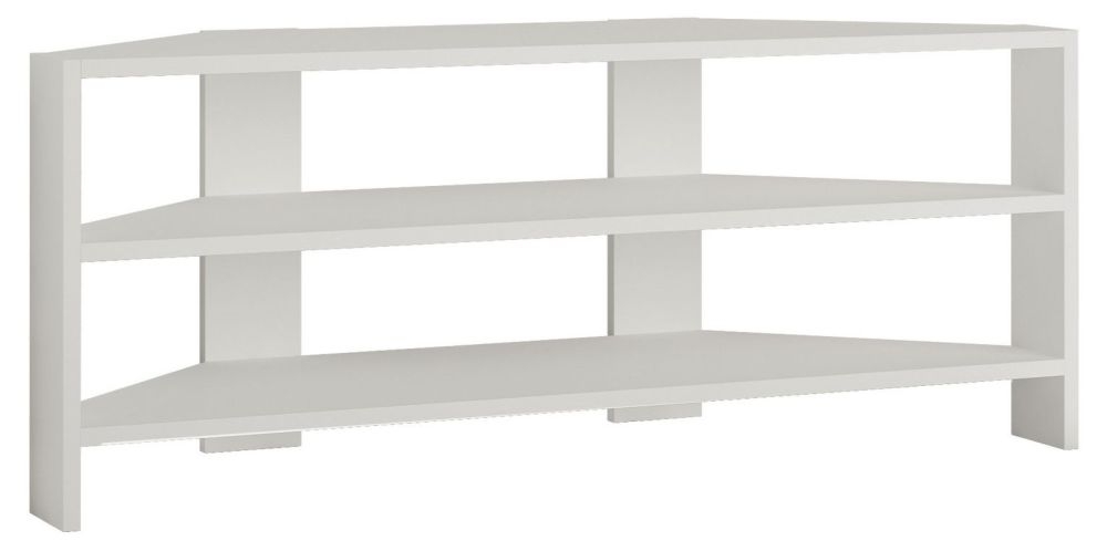 Minsk White Corner Tv Unit