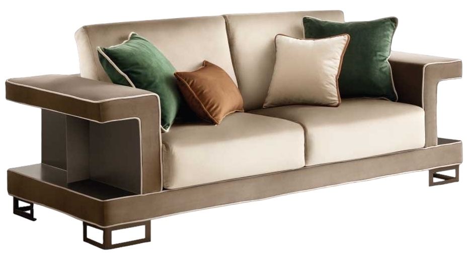 Arredoclassic Poesia Italian 3 Seater Fabric Sofa