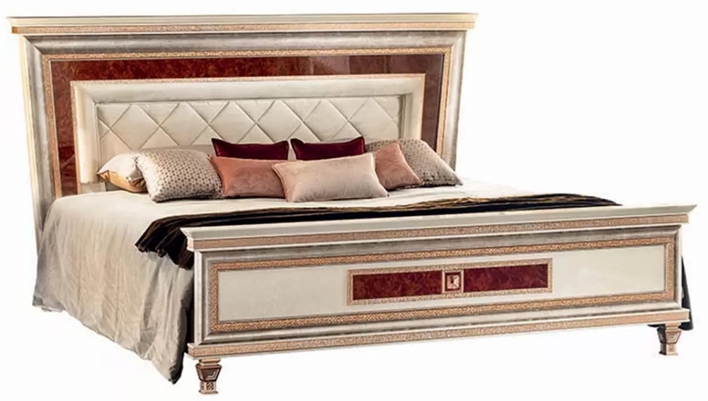 Arredoclassic Dolce Vita Italian Bed With Upholstered Headboard