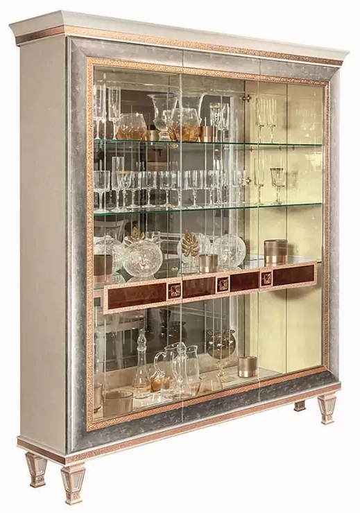Arredoclassic Dolce Vita Italian 3 Glass Door Display Cabinet