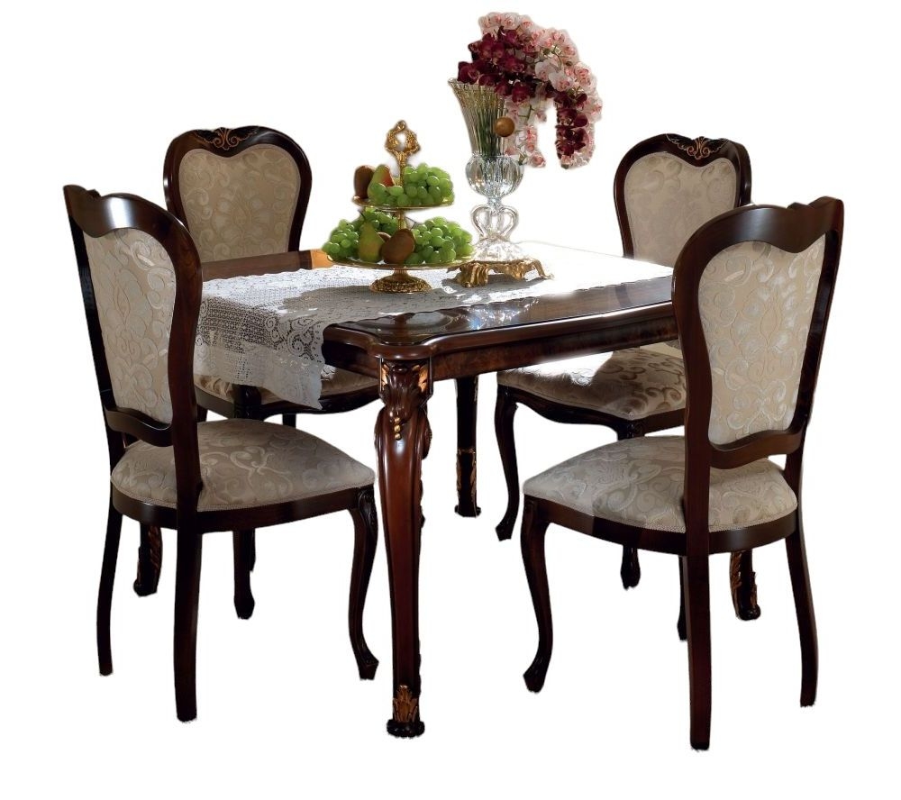 Arredoclassic Donatello Brown Italian 118cm158cm Square Extending Dining Table