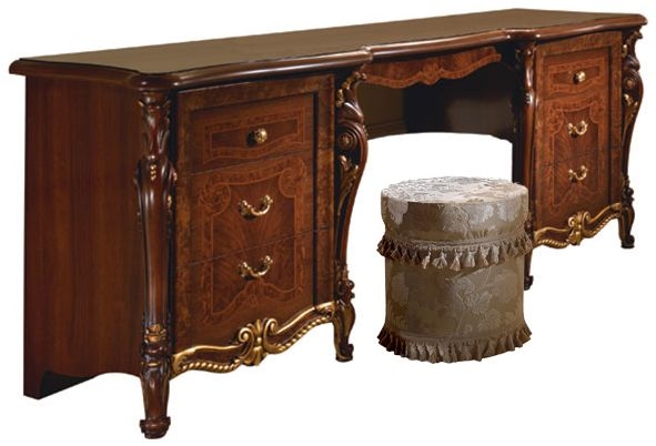 Arredoclassic Donatello Brown Italian 6 Drawer Dressing Table