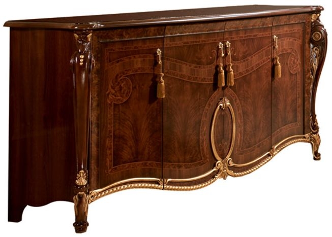 Arredoclassic Donatello Brown Italian 4 Door Wide Sideboard