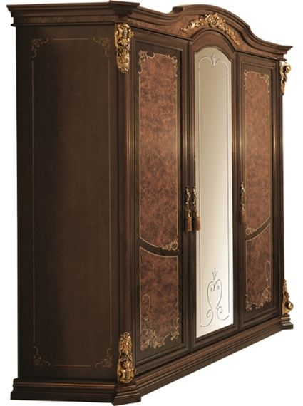 Arredoclassic Donatello Brown Italian 4 Door Wardrobe