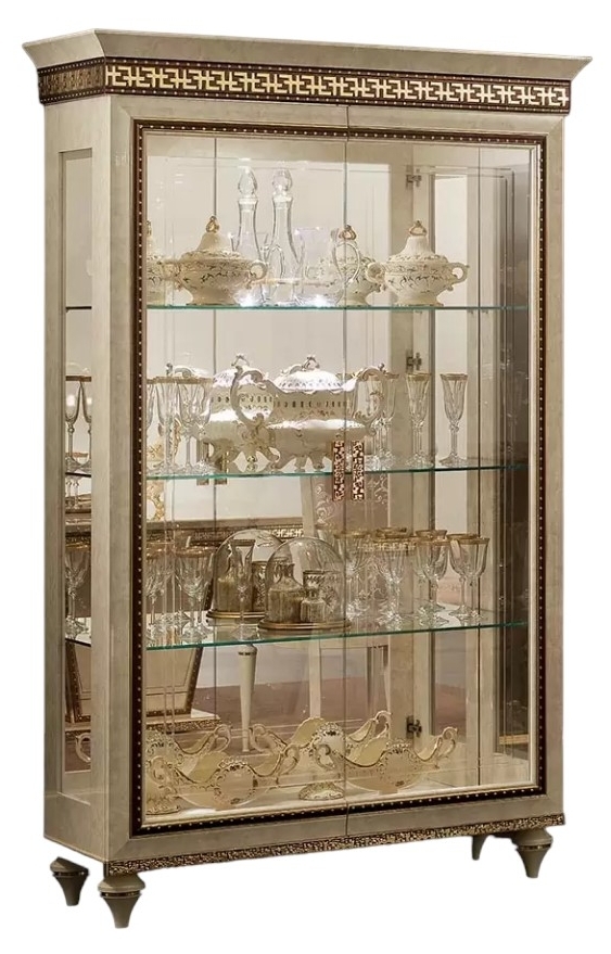 Arredoclassic Fantasia Italian 2 Glass Door Display Cabinet