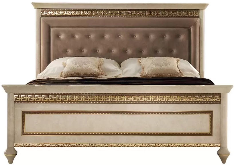 Arredoclassic Fantasia Italian Bed With Upholstered Headboard