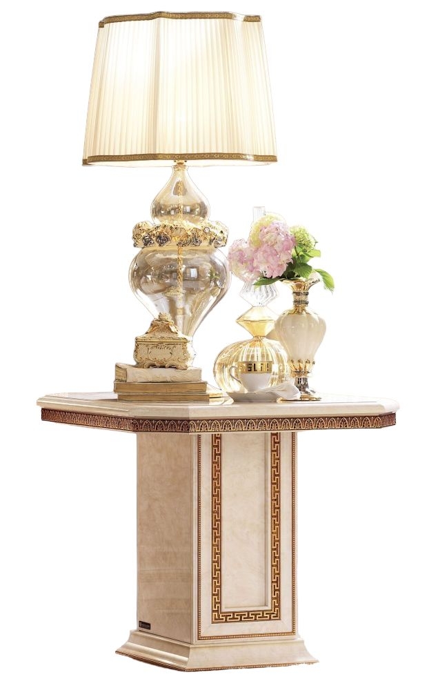 Arredoclassic Leonardo Golden Italian Lamp Table