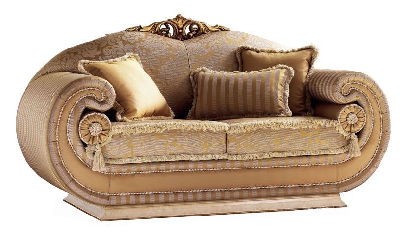Arredoclassic Leonardo Italian 2 Seater Fabric Sofa