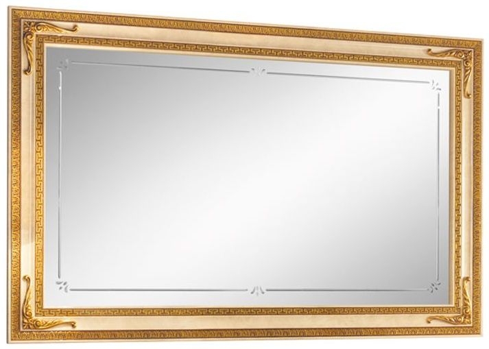 Arredoclassic Leonardo Golden Italian Rectangular Large Mirror