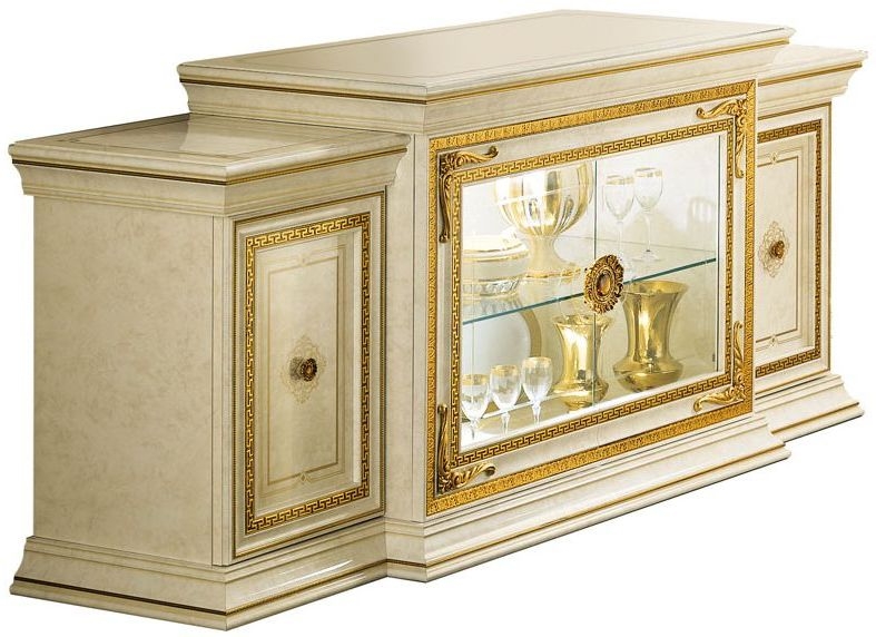 Arredoclassic Leonardo Golden Italian 4 Door Wide Sideboard