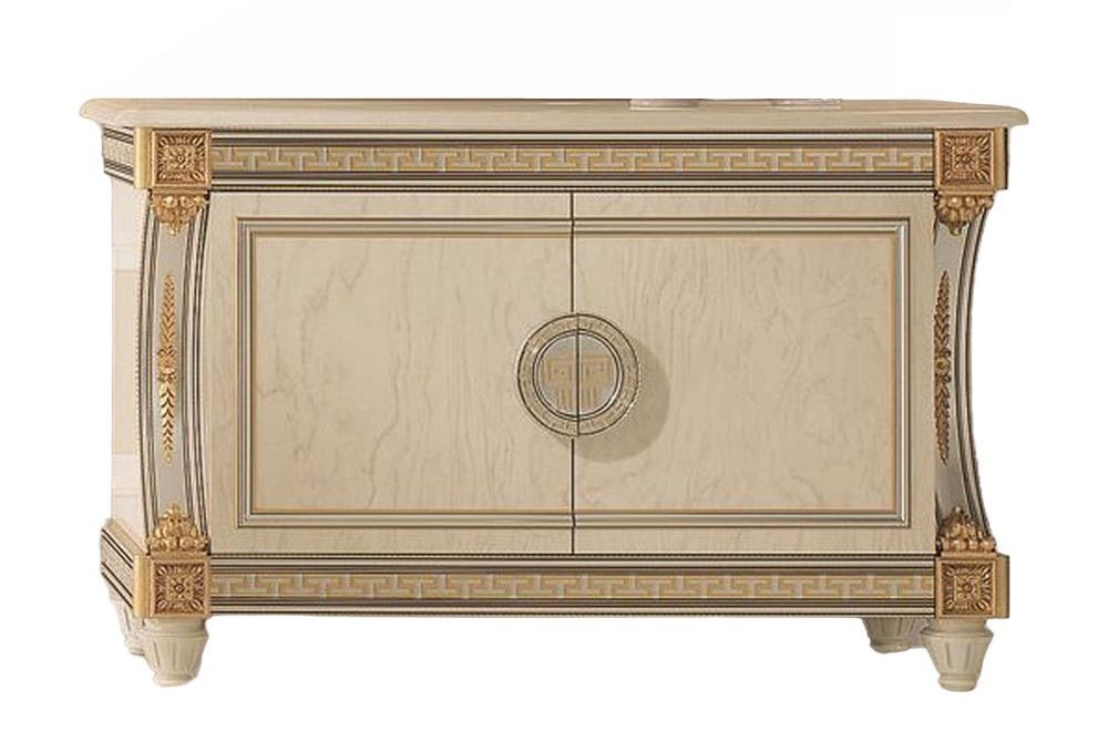 Arredoclassic Liberty Ivory With Gold Italian 2 Door Medium Sideboard