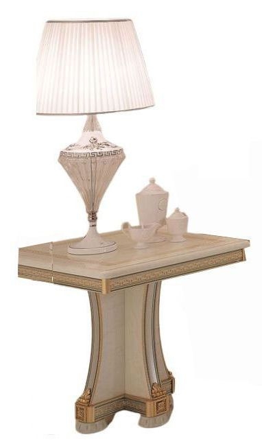 Arredoclassic Liberty Ivory With Gold Italian Lamp Table