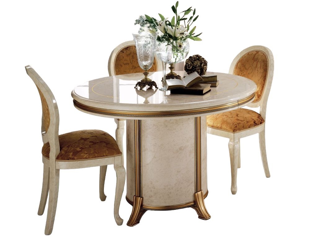 Arredoclassic Melodia Golden Italian 158cm Round Dining Table