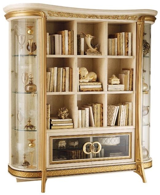 Arredoclassic Melodia Golden Italian Bookcase