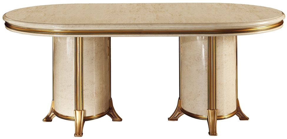 Arredoclassic Melodia Golden Italian 200cm300cm Oval Extending Dining Table