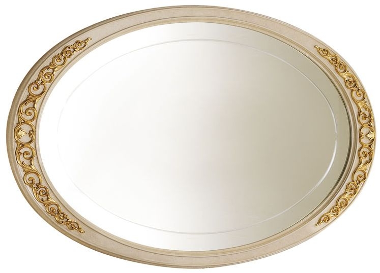 Arredoclassic Melodia Golden Italian Oval Large Mirror