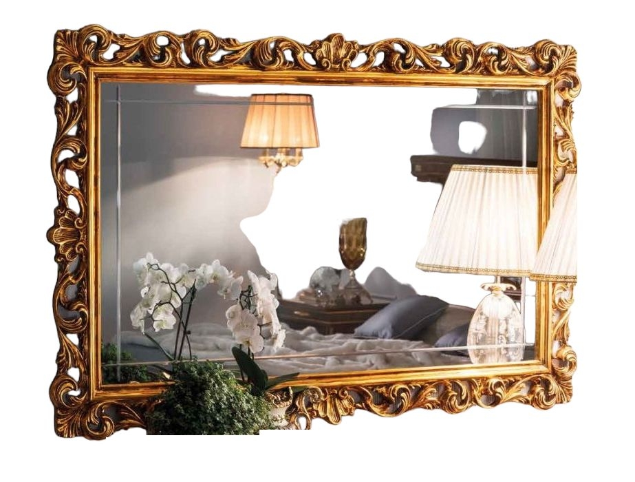 Arredoclassic Modigliani Mahogany Italian Rectangular Large Mirror
