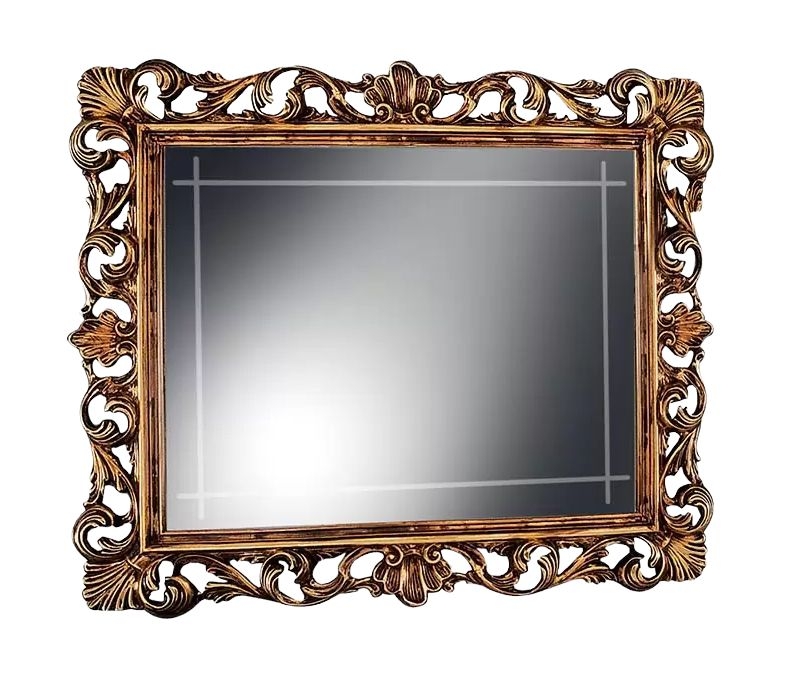 Arredoclassic Modigliani Mahogany Italian Square Small Mirror