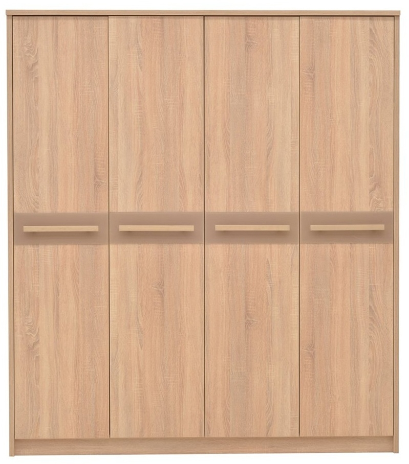 Cremona Sonoma Oak 4 Door Wardrobe