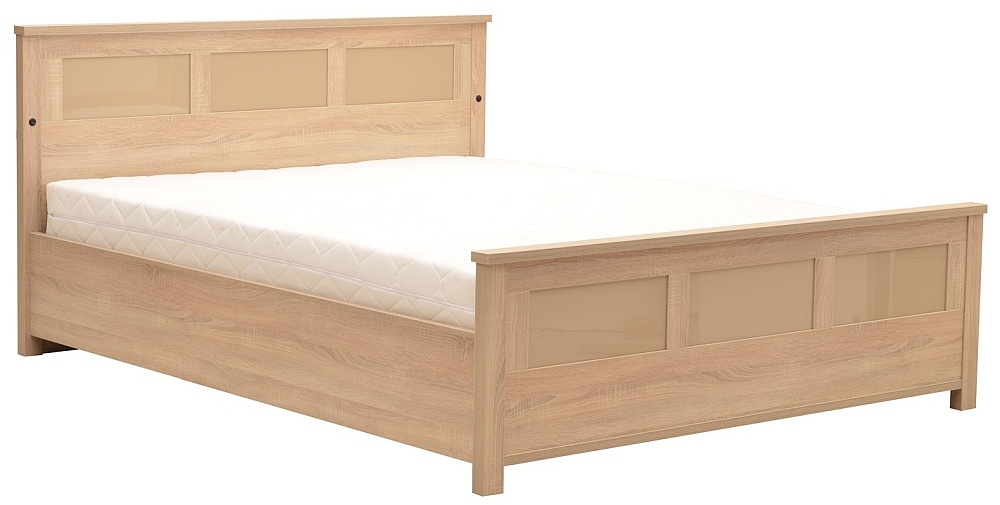 Cremona Sonoma Oak Bed With Led Light