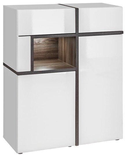 Cross White Display Cabinet