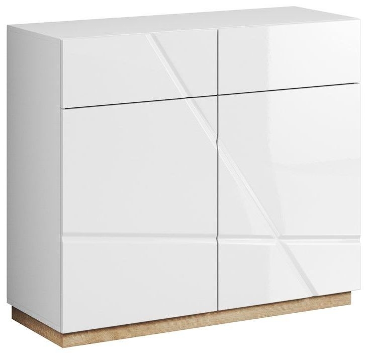 Futura White Gloss 2 Door Sideboard