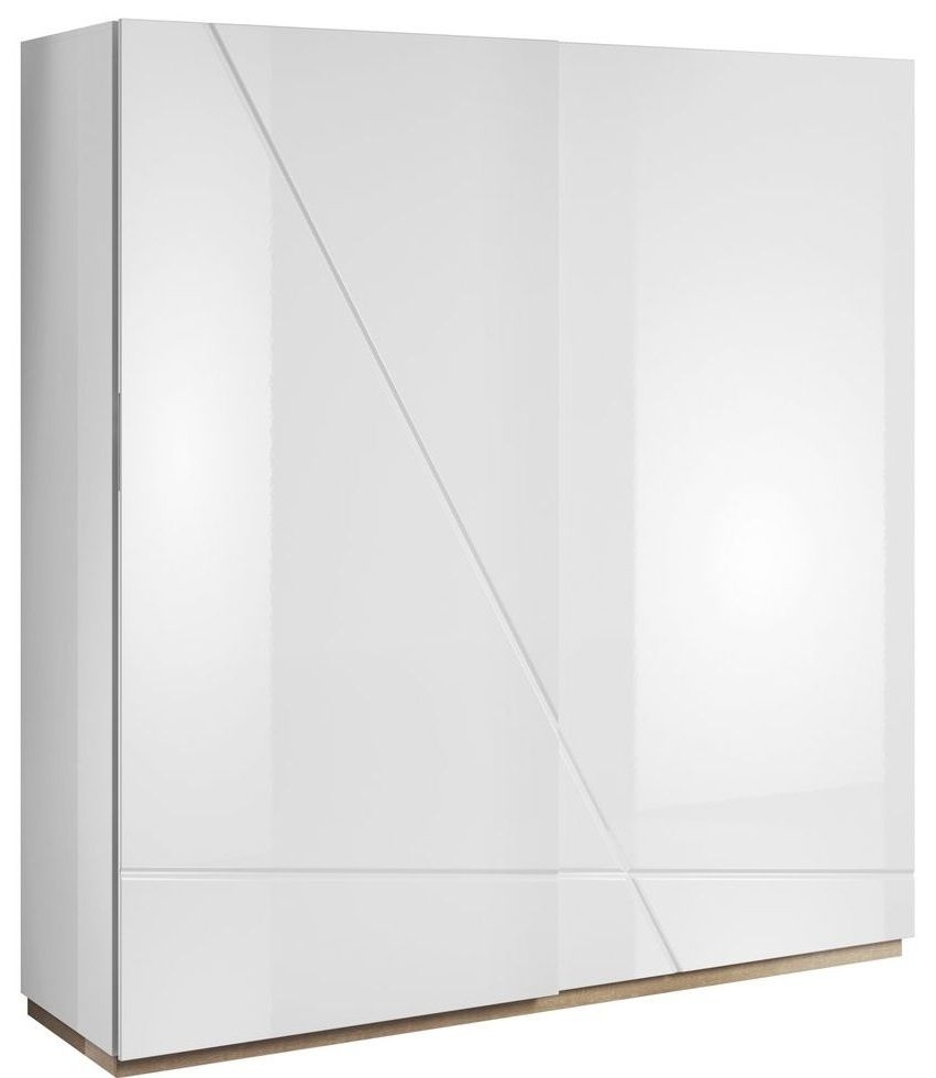 Futura White Gloss 2 Door Sliding Wardrobe