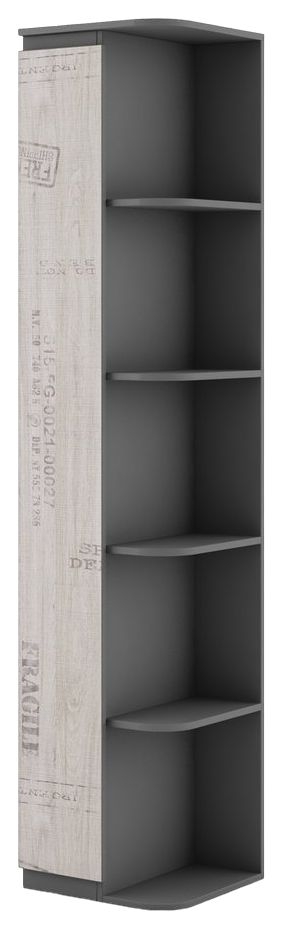 Santana Graphite Grey Bookcase
