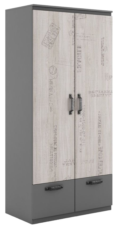 Santana Graphite Grey Wardrobe