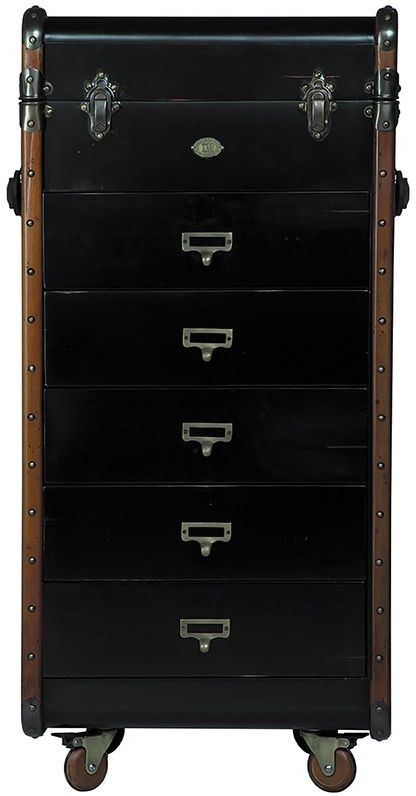 Authentic Models Stateroom Black 5 Drawers Chest