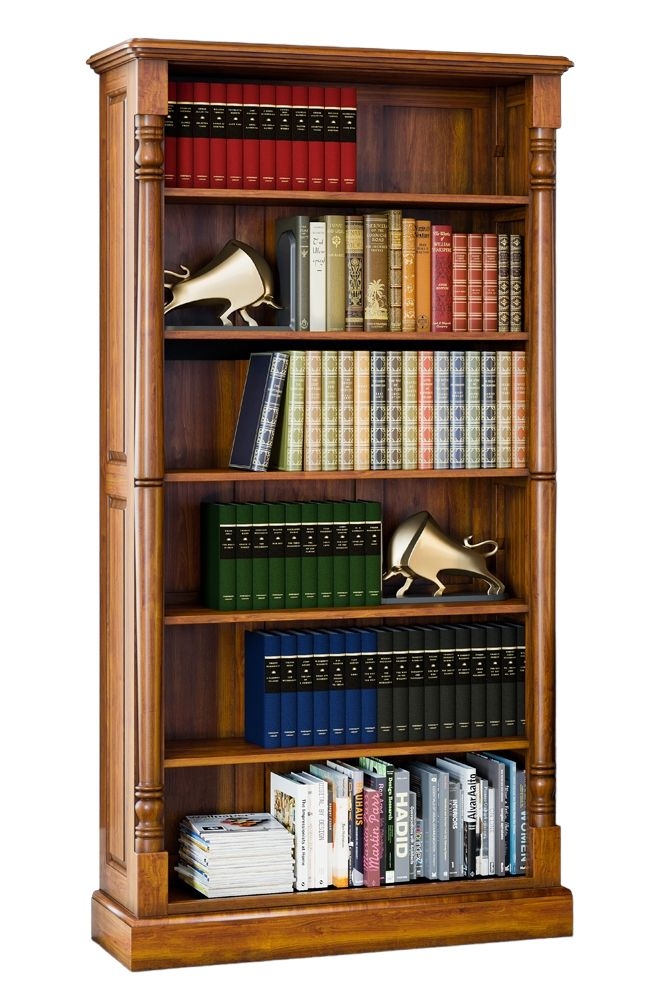 Baumhaus La Reine Mahogany Tall Open Bookcase