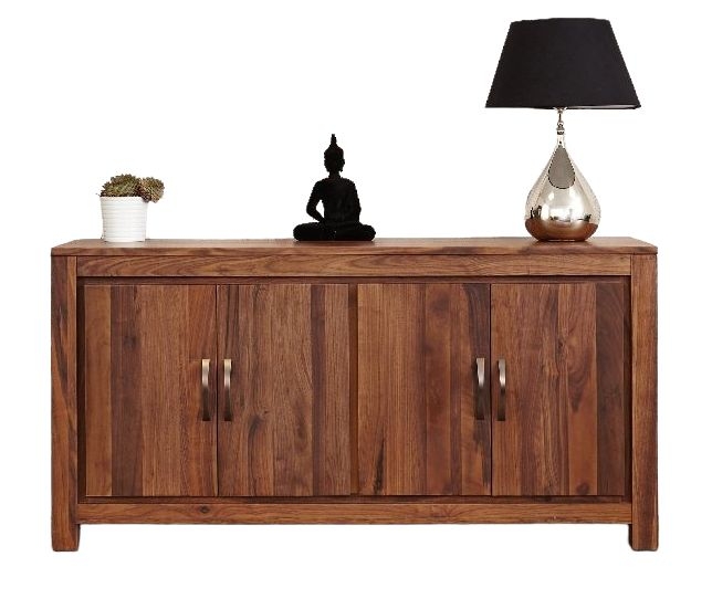 Baumhaus Mayan Walnut 4 Door Sideboard