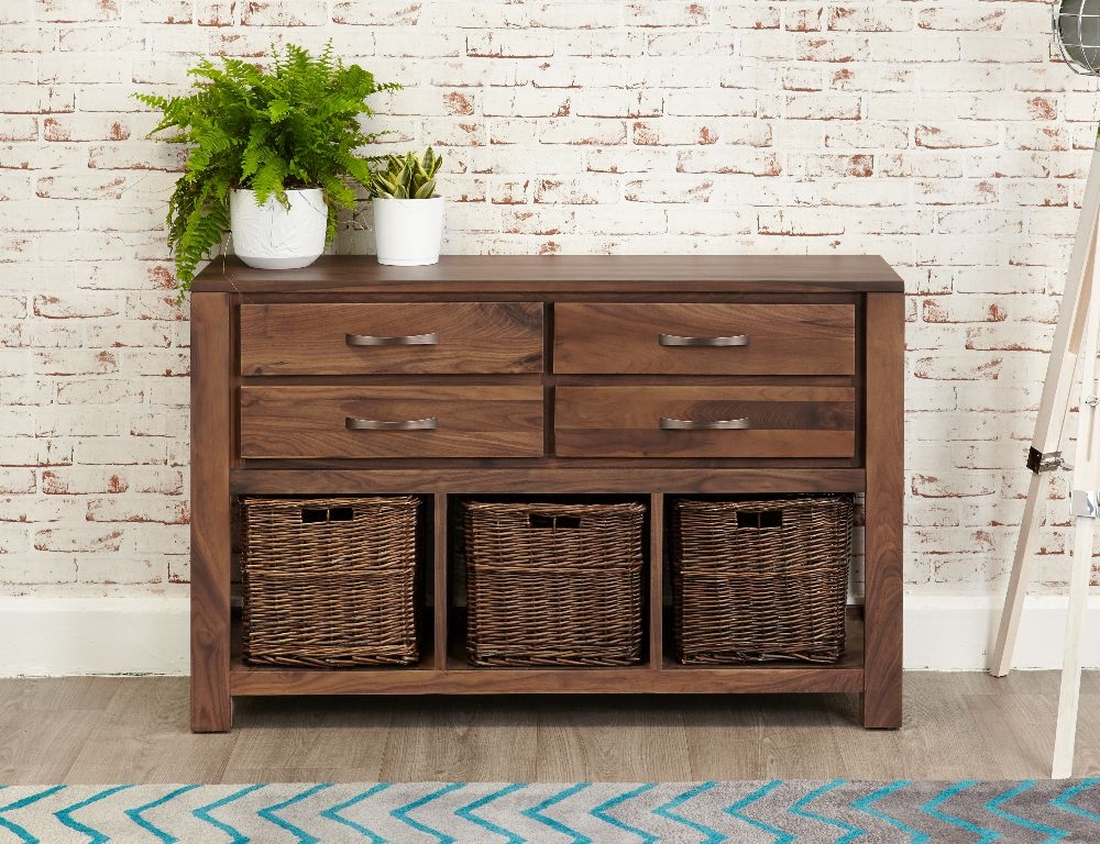 Baumhaus Mayan Walnut Console Table