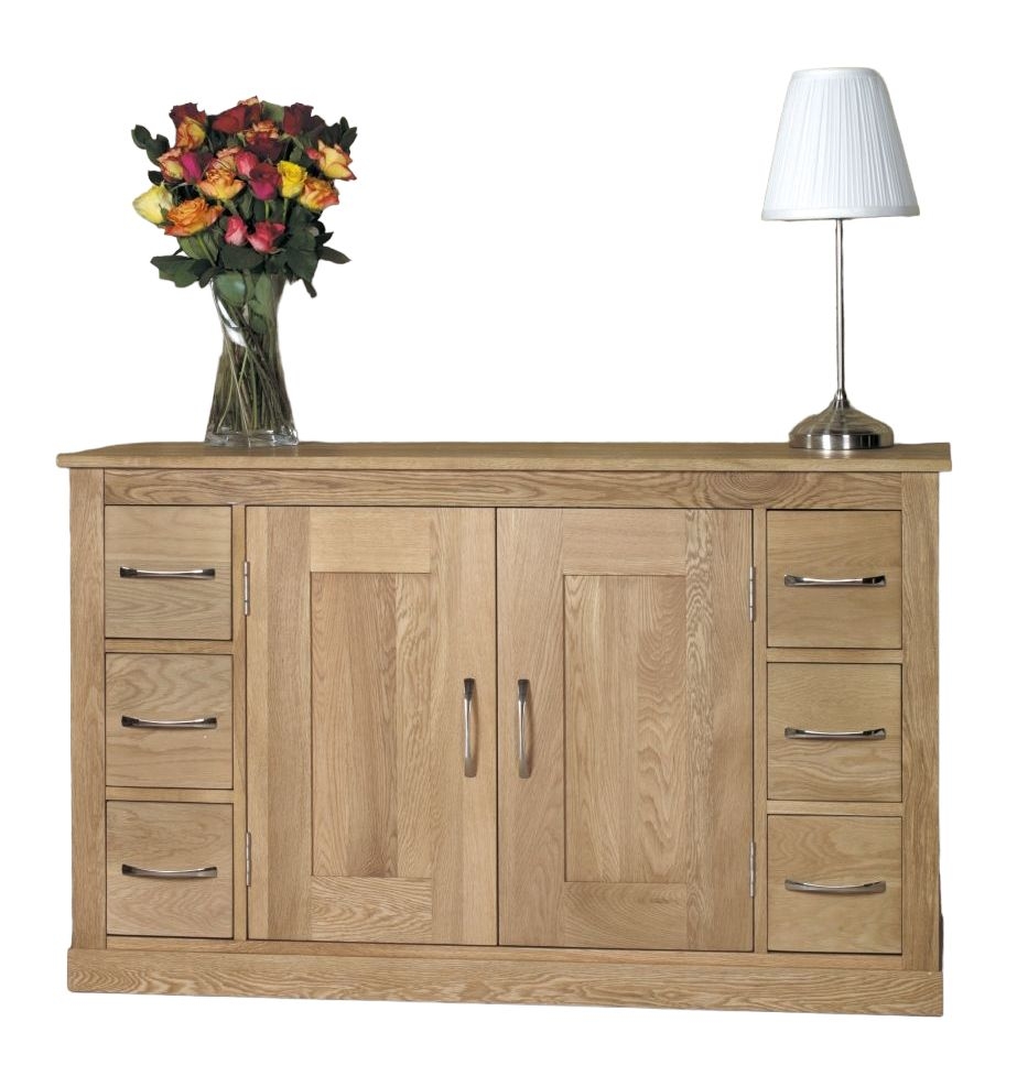 Baumhaus Mobel Oak 2 Door 6 Drawer Sideboard