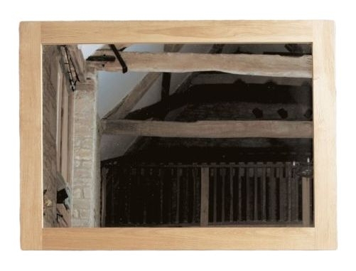 Baumhaus Mobel Oak Rectangular Wall Mirror 81cm X 112cm