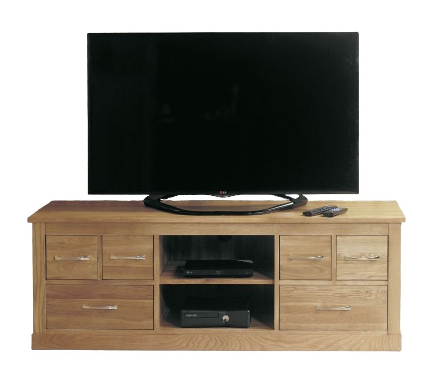 Baumhaus Mobel Oak Wide Tv Cabinet