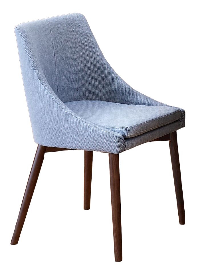 Baumhaus Shiro Grey Fabric Dining Chair Sold In Pairs