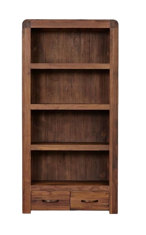Baumhaus Shiro Walnut 2 Drawer Bookcase