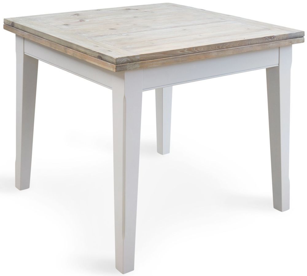 Baumhaus Signature Grey Painted Square Extending Dining Table