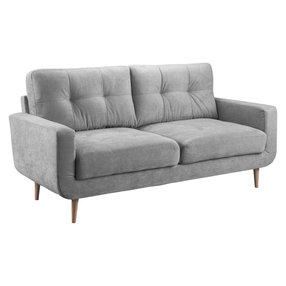 Aurora Grey Tufted 3 Seater Sofa