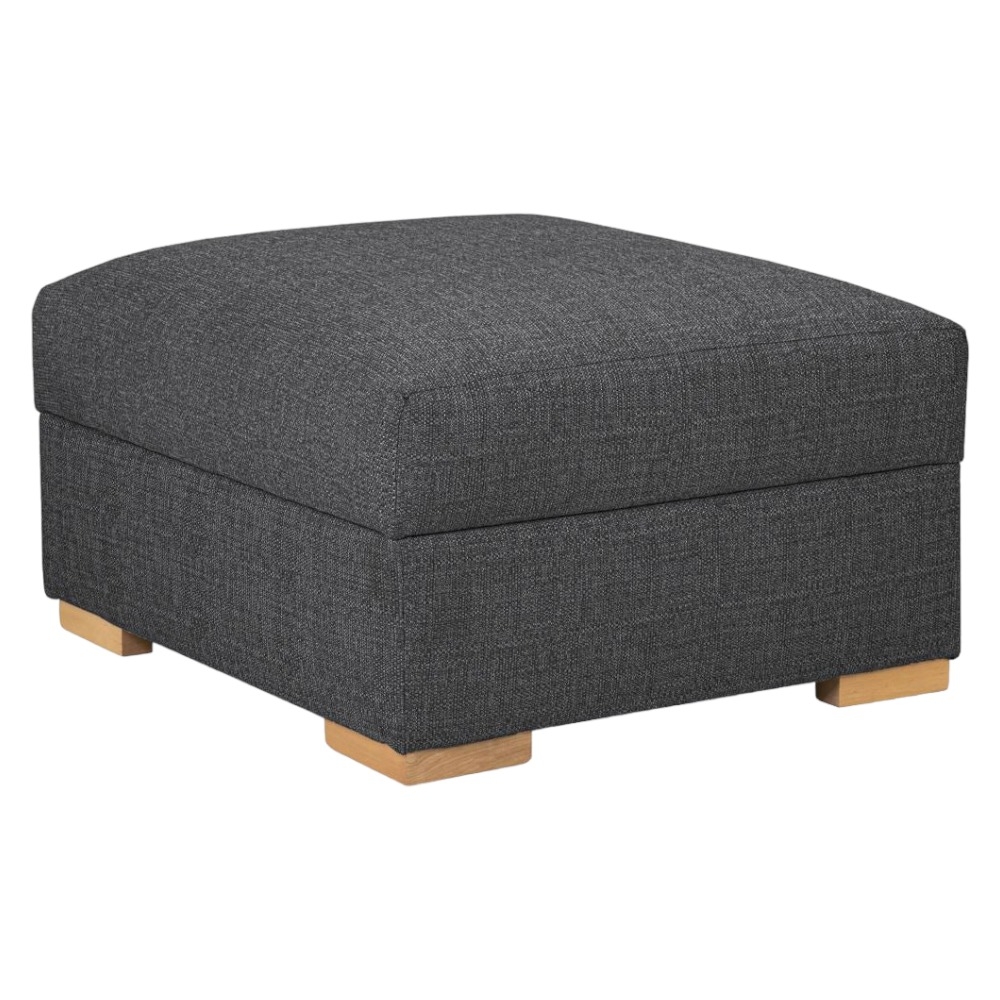 Bento Slate Tufted Footstool