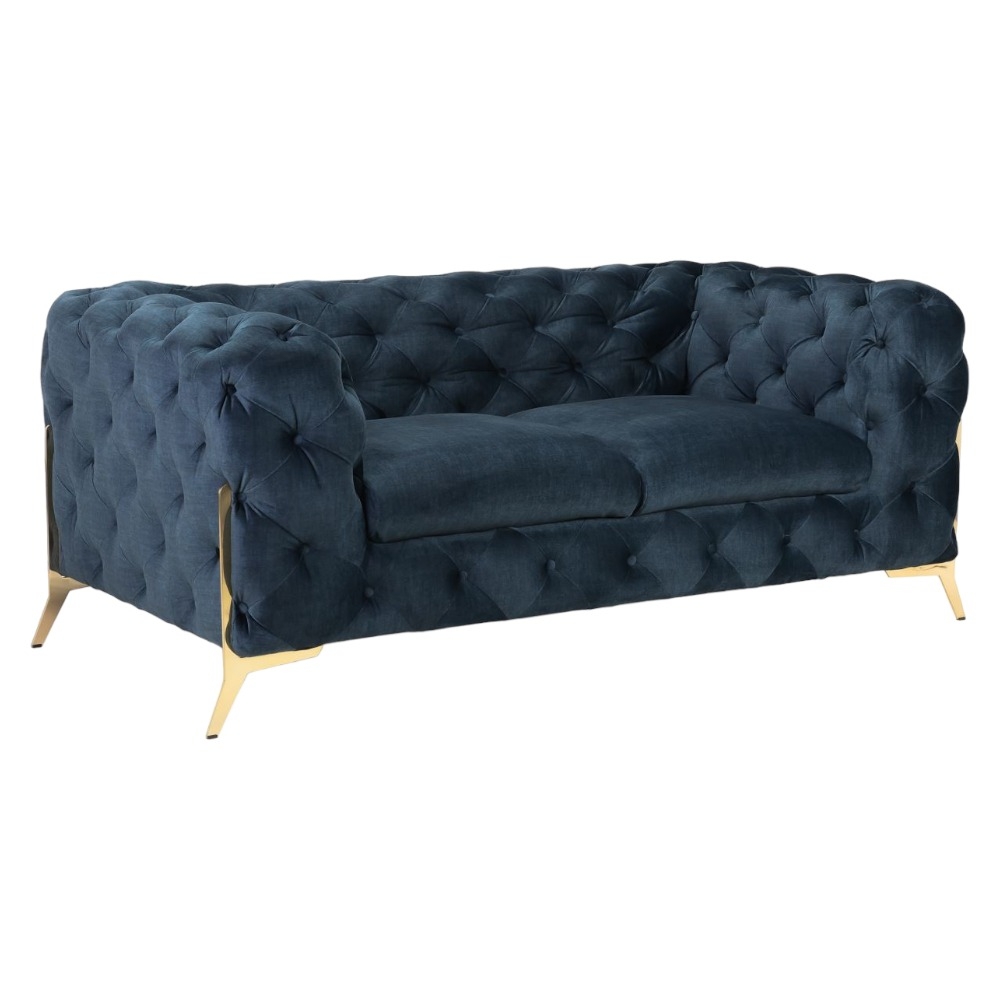 Chelsea Chesterfield Deep Ocean Tufted 2 Seater Sofa