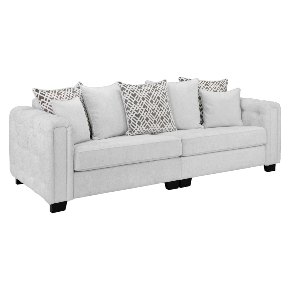 Grazia Light Tufted 4 Seater Sofa