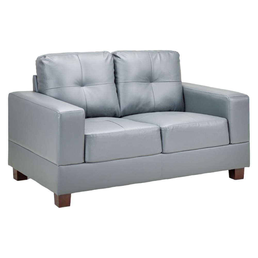 Jerry Grey Tufted 2 Seater Sofa