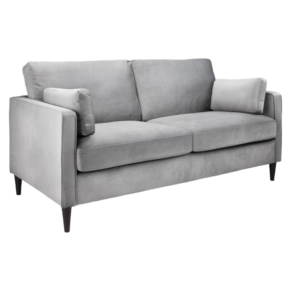 Munich Plush Grey Tufted 3 Seater Sofa